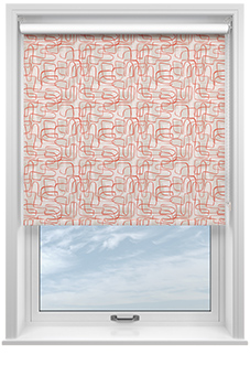 Meander, Orange - Roller Blind